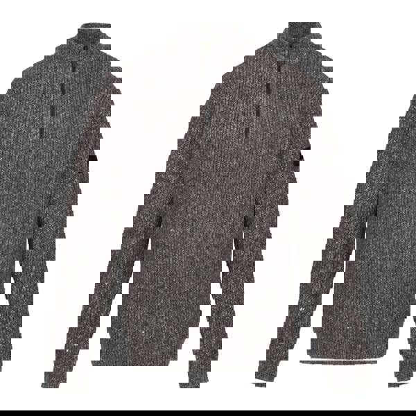 Regatta Professional Mens Marl Knitted Zip Neck Sweatshirt - Dark Grey