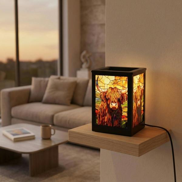 Garden Greatness Highland Cow Desire Aroma Lamp Statement Light
