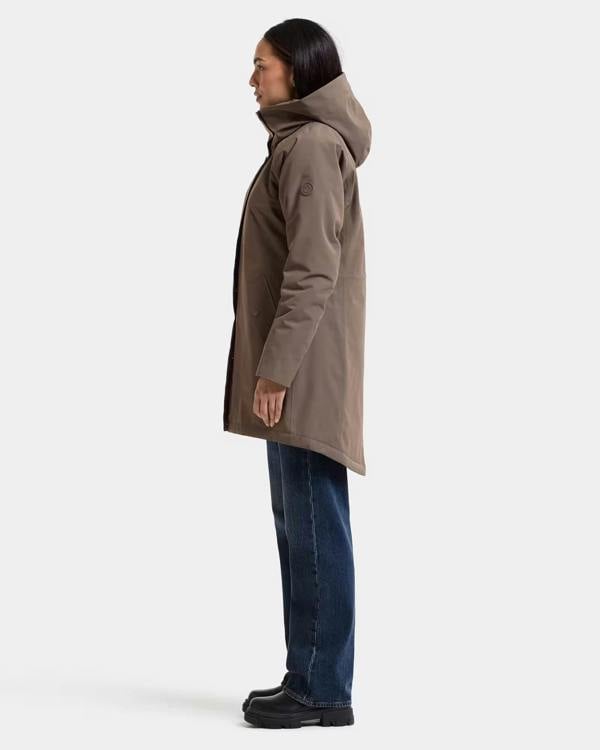 Didriksons Womens Alana Parka 2 - Mocha Brown F07