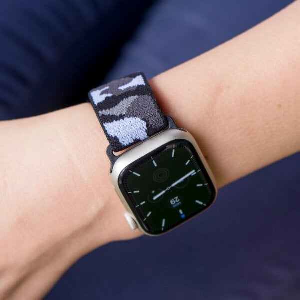 The Colourful Aura Apple Iwatch Watch Dual Colour Nylon Strap Band For Series 7 6 5 4 3 2 & SE - Green