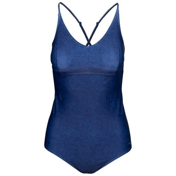Trespass Womens/Ladies Mimi Palm Leaf One Piece Swimsuit - Blue