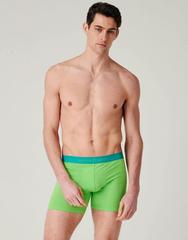 British Boxers Three-pack Men's Cotton Stretch Trunks – Fresh Citrus