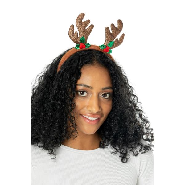 Bristol Novelty Reindeer Bopper Headband - Brown - 