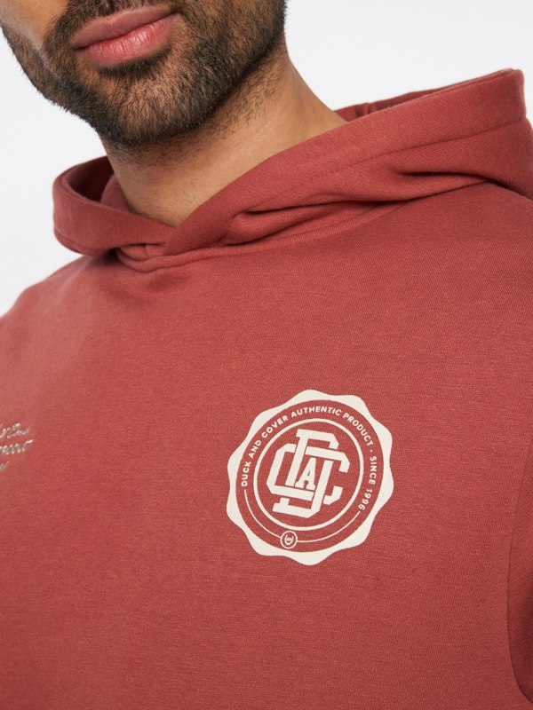 Duck and Cover Keyaan Hoodie - Red