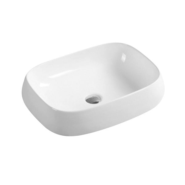Limoge 7819 Ceramic Domed Oblong Countertop Basin