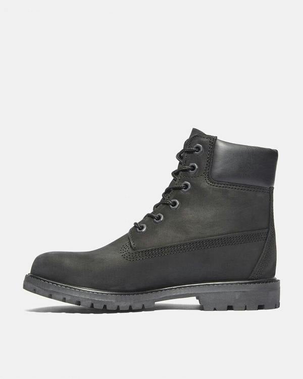 Timberland Womens Premium 6 Inch Waterproof Boots - Black - CHO - Designer Womens Boots