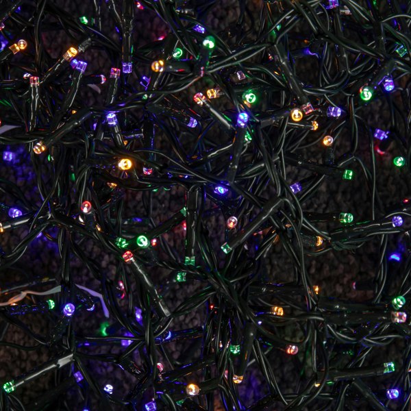 Samuel Alexander 15.5m 600 LED Colour Changing Christmas String Lights in White to Multi-Colour