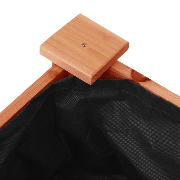 Berkfield Planter with Liner Brown 71x37x76 cm Solid Wood Fir