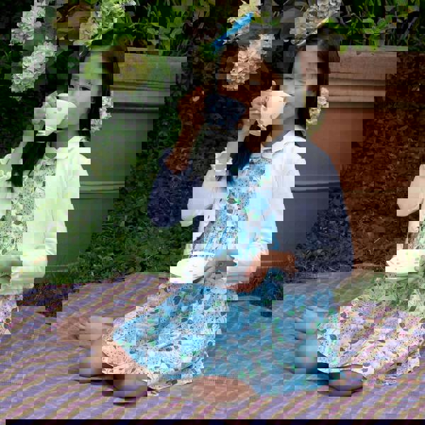 Rachel Riley Hydrangea Peter Pan Collar Dress