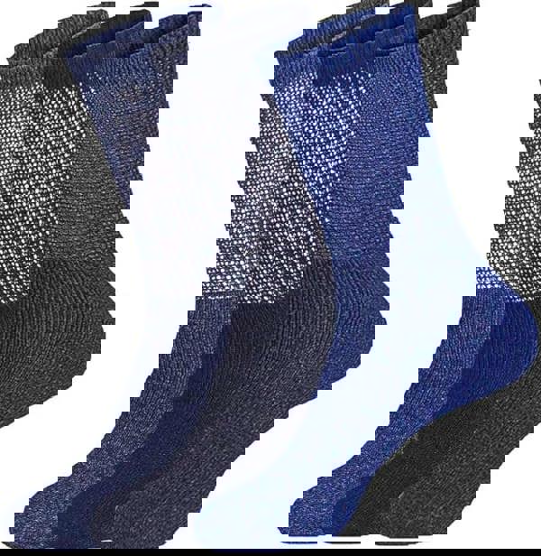 KAV Extra Wide Comfort Fit Diabetic Socks for Swollen Legs, Men and Women Foot Care UK 7-11 Cotton Rich Gentle, Multicolour (Pack of 9)