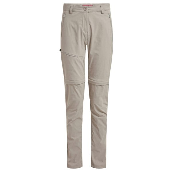 Craghoppers Women's Pro III Nosilife Convertible Trousers - Soft Mushroom