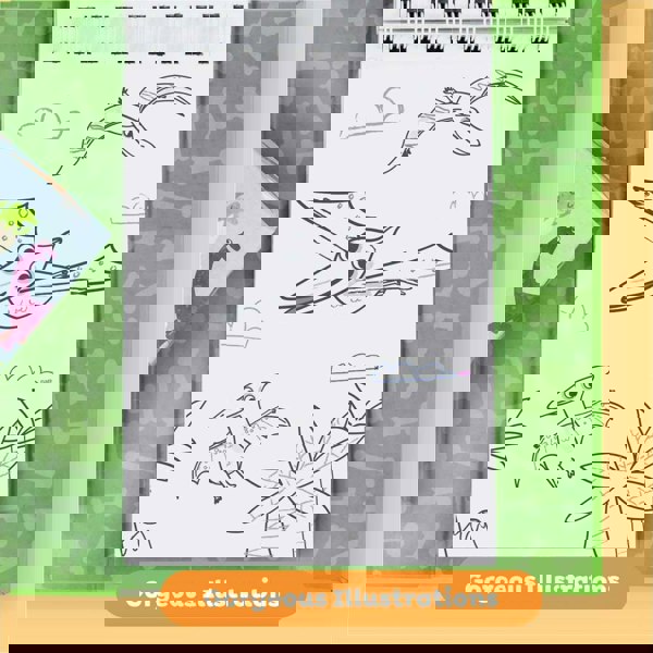 Tiger Tribe Colouring Set - Dinosaur