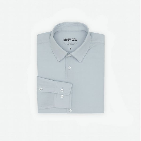 Randy Cow Morning Sky - Linen Shirt