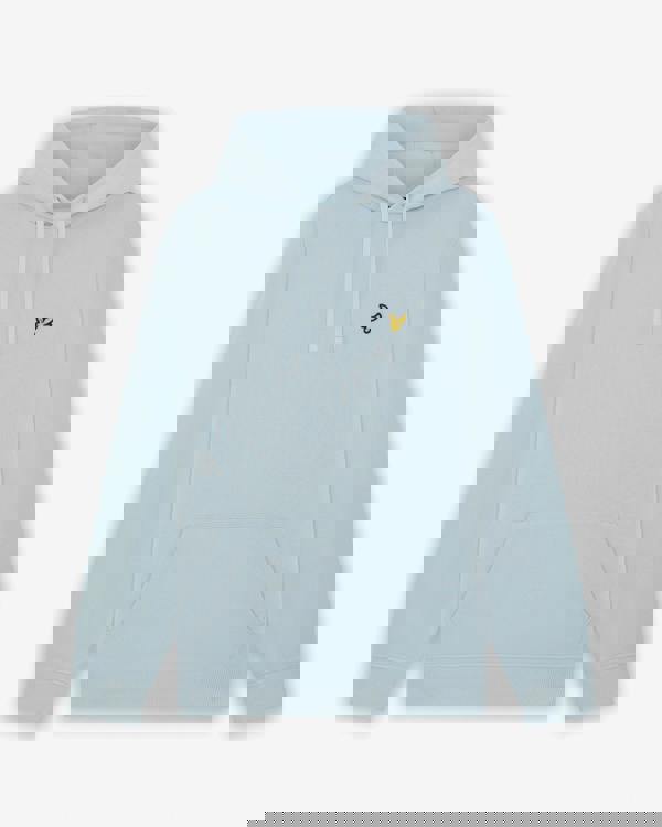 Lyle & Scott Pullover Mens Hoodie - W596 Opal Blue