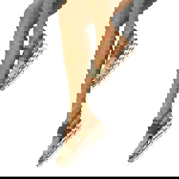 Lunar Womens/Ladies Missy Tan Sandals - Brown - 