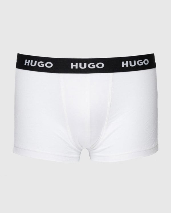 HUGO Triple Pack Mens Trunks - White 100