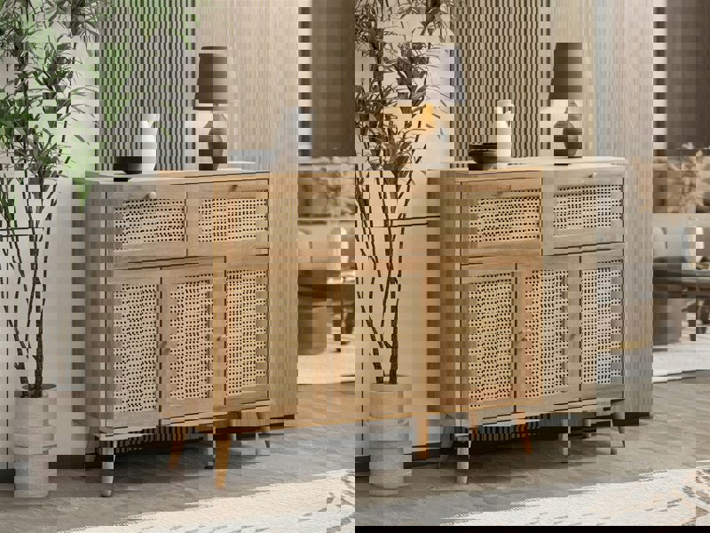 Swish Furniture Manila Rattan 3 Door 2 Drawer Sideboard