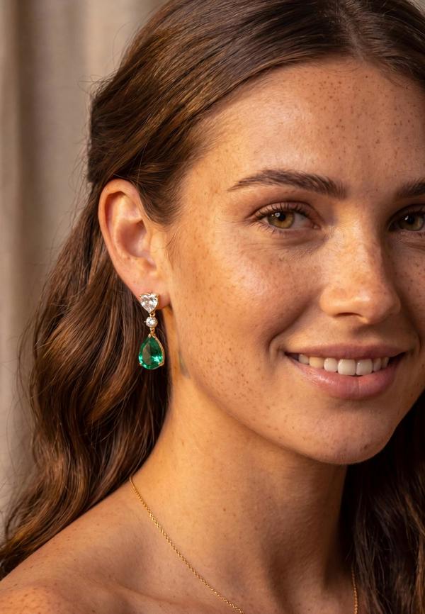 Latelita Irina Paraiba Tourmaline Teardrop Earrings Gold