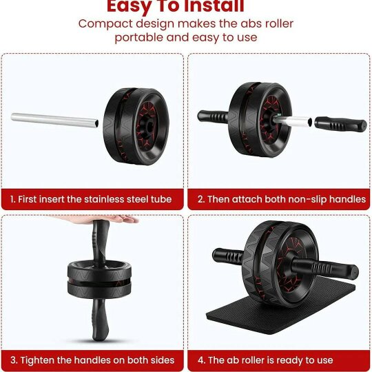Havendro Pro Abs Roller Exercise Wheel Abdominal Core Strength Workout Muscle Cruncher