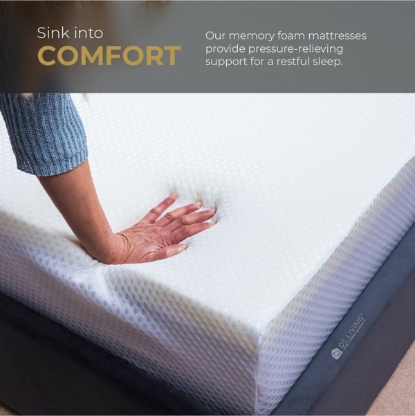 DS Living Puredream Memory Foam Mattress - 6 inch (15cm) Thick -Double - 4ft6