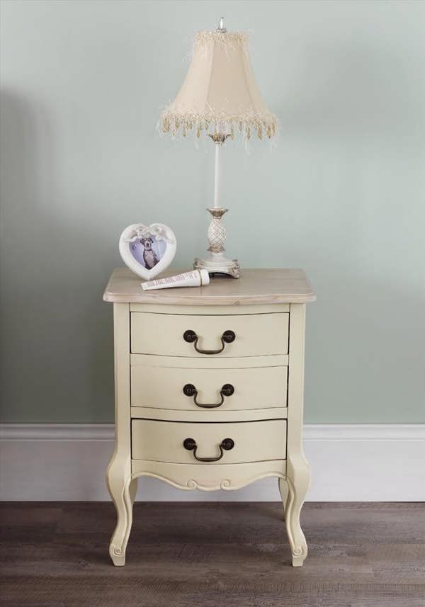 Statement Furniture Juliette Vintage Chic 3 Drawer Bedside Table