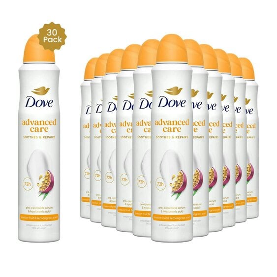 Dove Advanced Care Antiperspirant Deodorant Fruit & Lemongrass Scent 200ml, 30pk