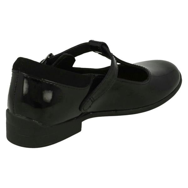 Clarks Girls Clarks T-Bar School Shoes Jamie Sky