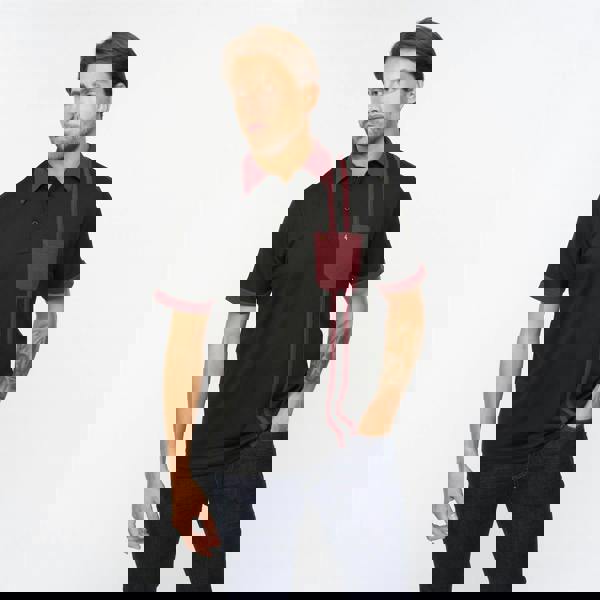 Gabicci G55X06 Short Sleeve Jersey Shirt Gabicci Classic BLACK