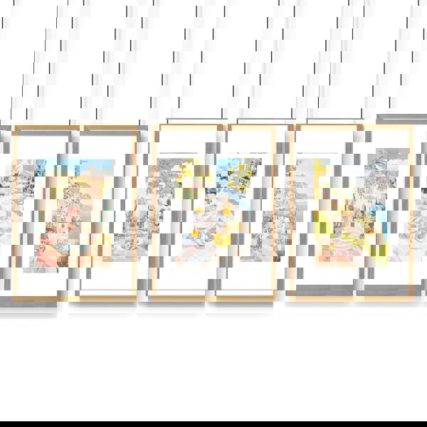 Color Painting For Living Room | Set of 3 Beach Decor Wall art Prints