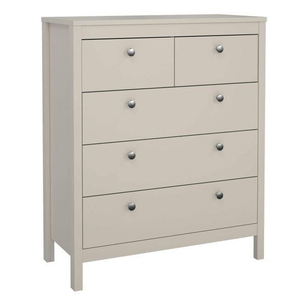 Wyld Haus Gossmere Natural Cashmere Chest 5 Drawers