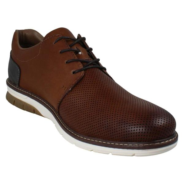 Rieker Mens Rieker Smart  Casual Lace Up Shoes With Side Zip 14412