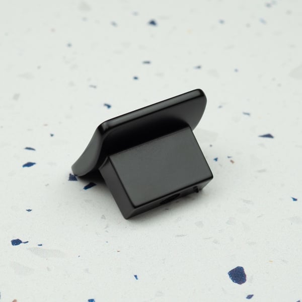 Handle & Home Matt Black Small Square Kitchen Cabinet Knob