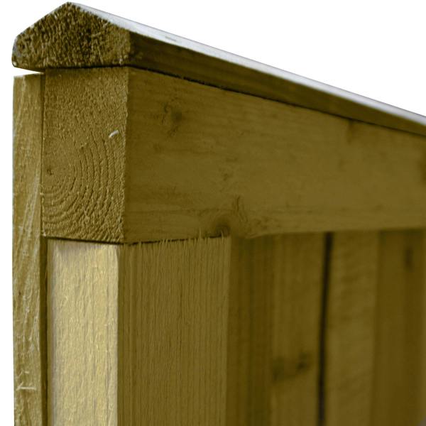 3 pack fence panel feather edge fully framed [w.6ft x h.1ft] 1