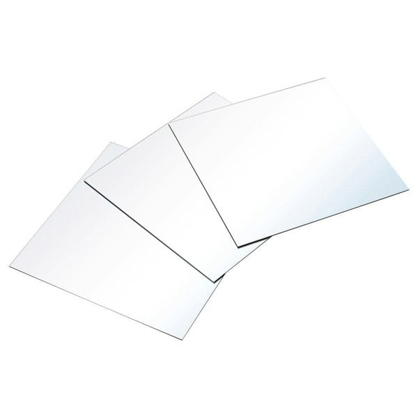 3pcs Acrylic Adhesive Wall Mirror Tiles Living and Home