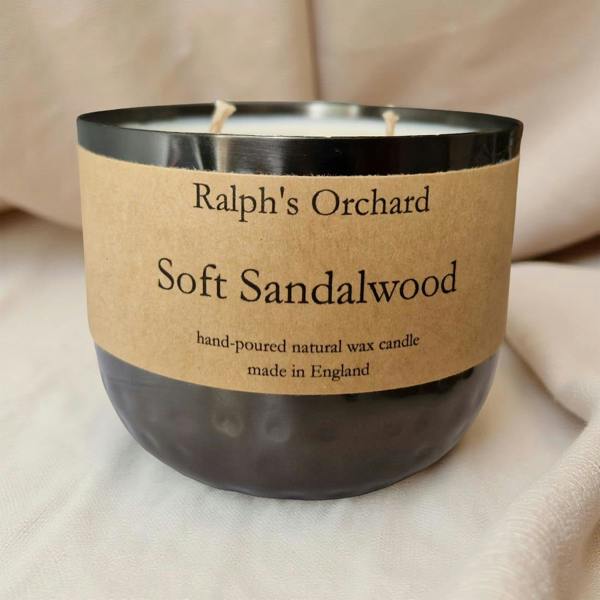 Ralph’s Orchard 2-Wick Dimpled Black Candles