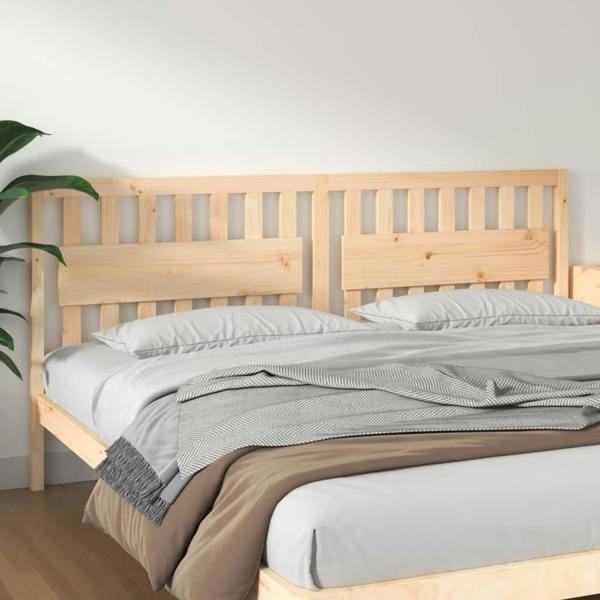 Berkfield Bed Headboard 205.5x4x100 cm Solid Wood Pine