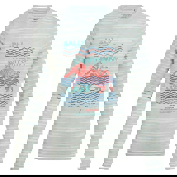 Craghoppers Childrens/Kids Crab Nosilife Stripes Long-Sleeved T-Shirt - Nimbus Blue - 