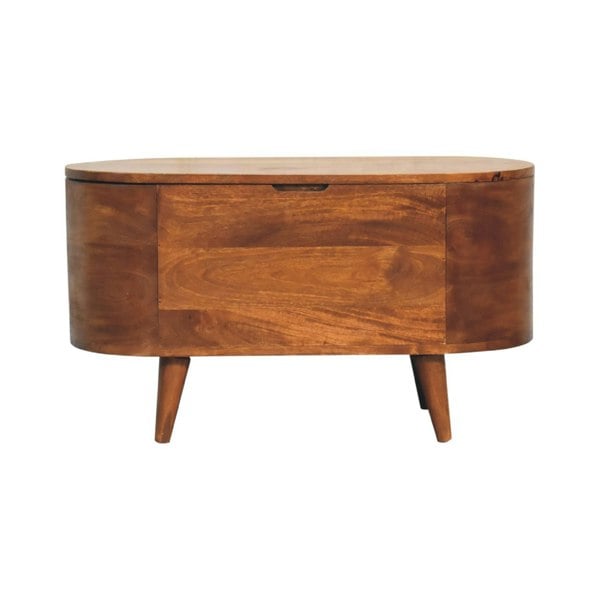 Artisan Furniture Chestnut Rounded Lid up Blanket Box