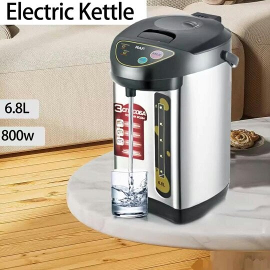 Havendro 6.8L Hot Water Dispenser 304 Stainless Steel 3 Temp Settings Auto Shut-off LED
