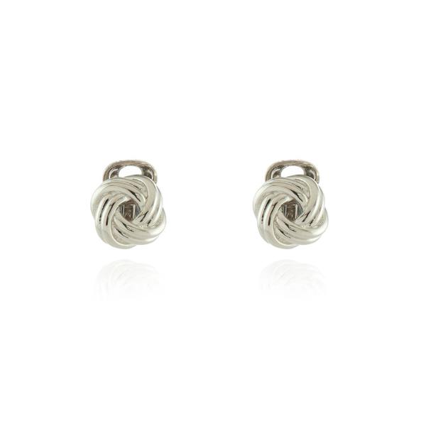 Cachet London Quant Silver Clip On Earrings