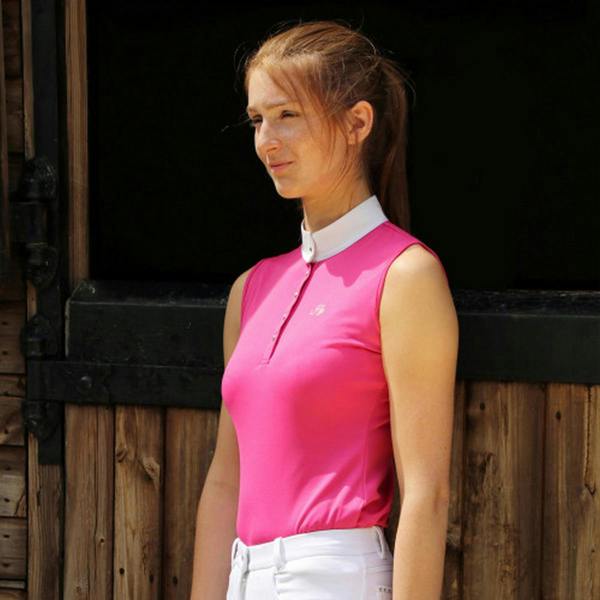 HyFASHION Womens/Ladies Sophia Sleeveless Show Shirt - Raspberry Pink - 
