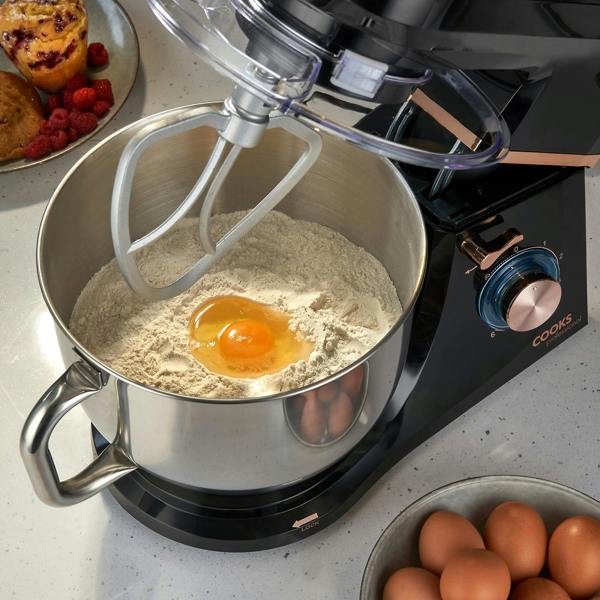 Cooks Professional 7L Stand Mixer | Black / Rose Gold