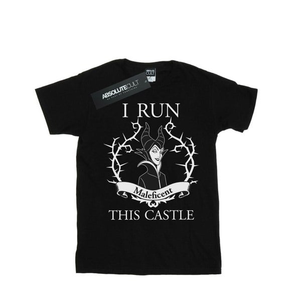 Disney Mens Maleficent I Run This Castle T-Shirt - Black
