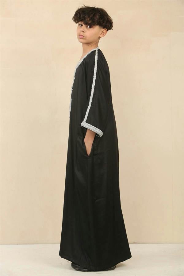 Infinity Leather Kid's Boys Moroccan Thobe Jubba Robe Eid Djellaba Gandoura