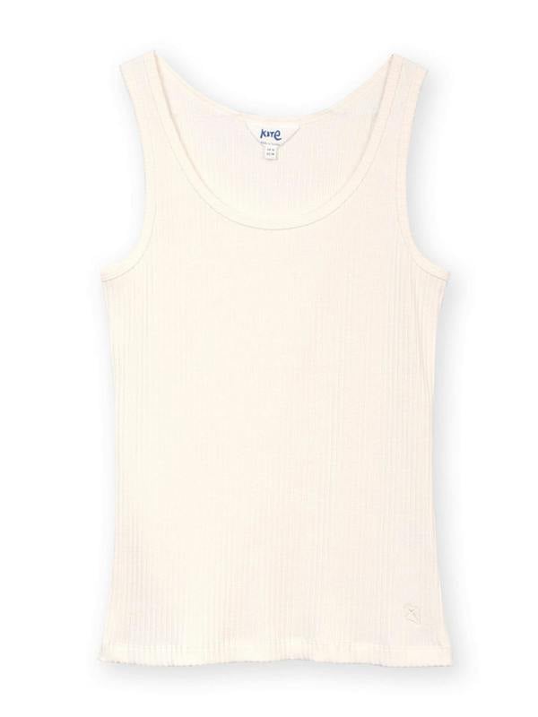 Kite Womens Organic Dorchester Ribbed Vest Off-White