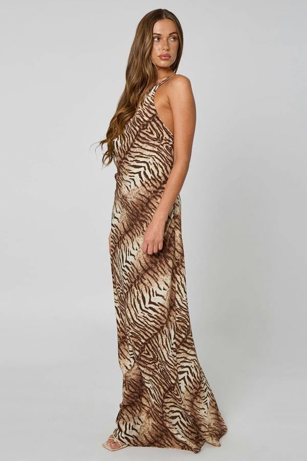 Urban Bliss Zebra Neck Maxi Dress