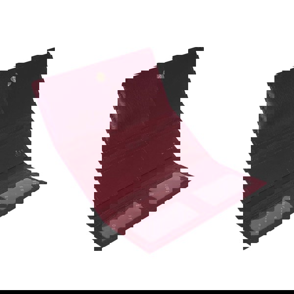 Assots London 'CLAIRE' Chilli Pepper Red Polished VT Vintage Leather Flap Over Purse