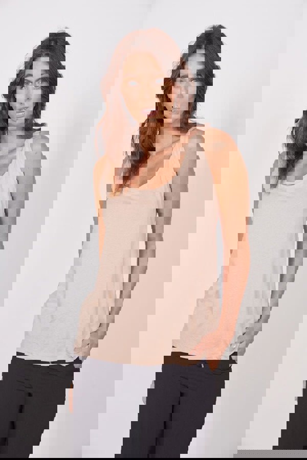 Jeetly.comCamille Pink Loose Fit Vest TopShirts & Tops