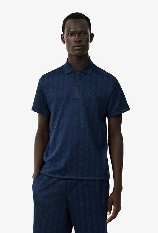 Lacoste Classic Fit Monogram Jacquard Polo Shirt