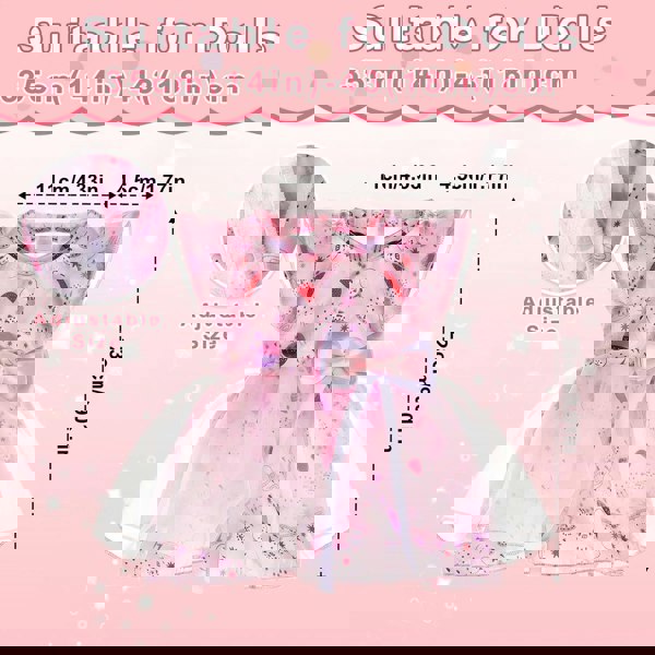 deAO Toys Baby Doll Birthday Clothes Set Pretend Play Cutting, and Doll Decorating Accessory Toys inches Baby Doll (Doll Not Included)